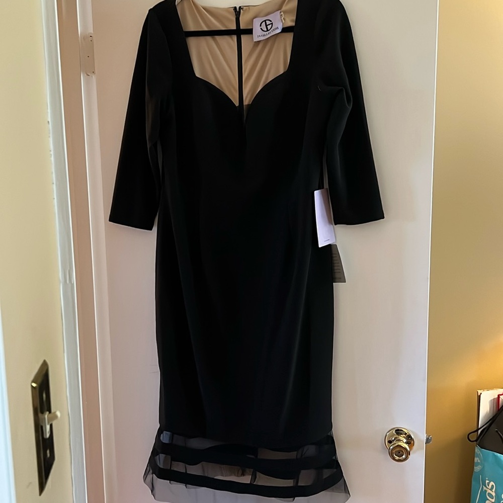 JS Collection Black Party Dress. New with tags.